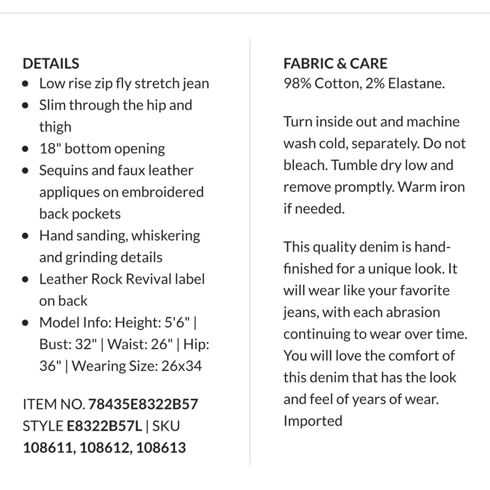 Rock Revival Kai Boot Stretch Jean - image 2